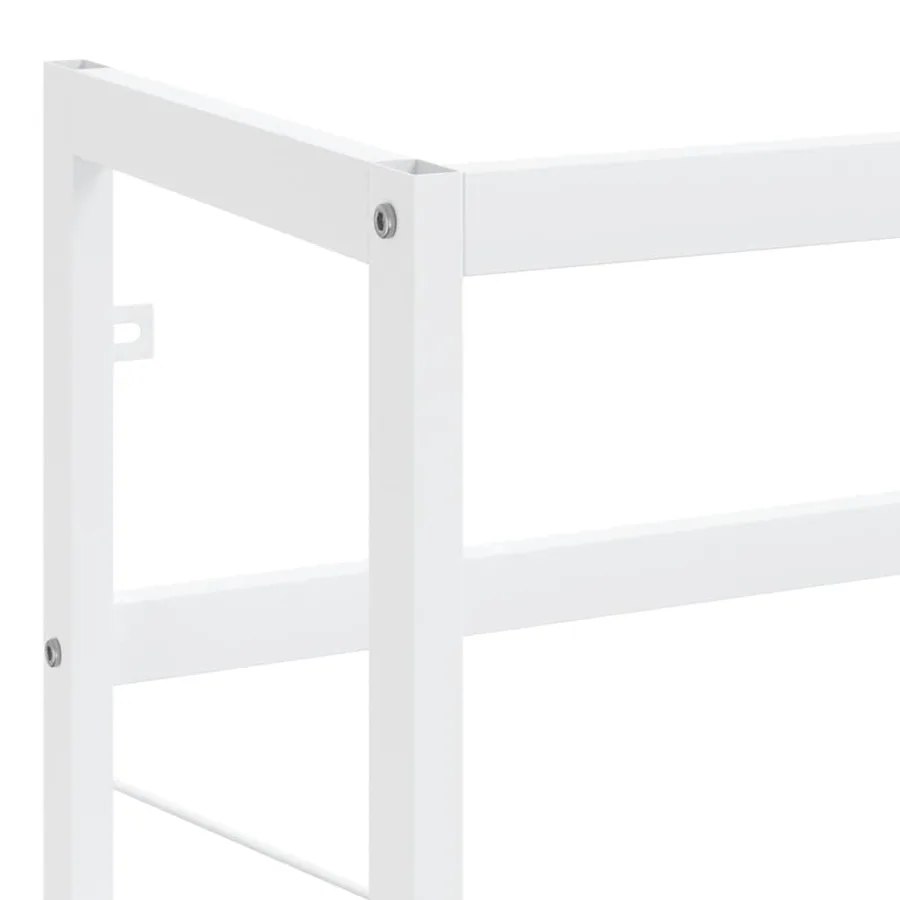 Cadre de lavabo de salle de bain Blanc 40x38x83 cm Fer - 7