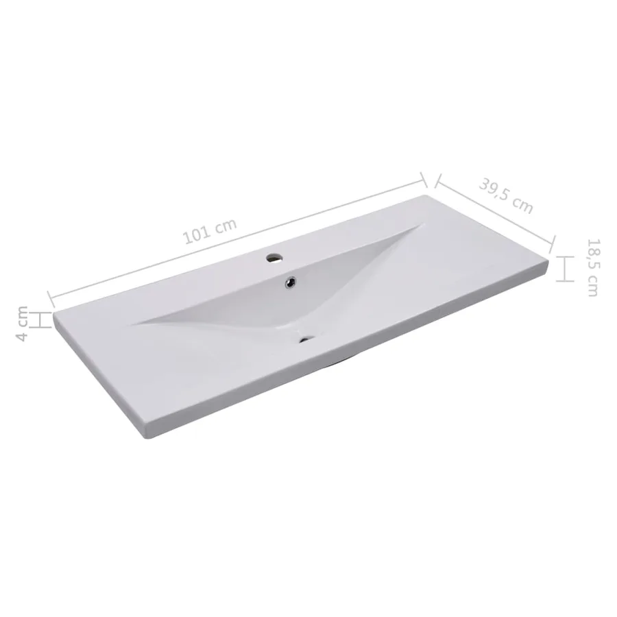 Armoire d'évier avec lavabo intégré Blanc Aggloméré - 14