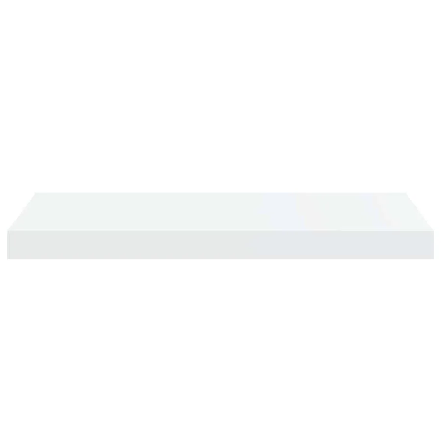 Étagère murale flottante 2 pcs Blanc brillant 60x23,5x3,8cm MDF - 7