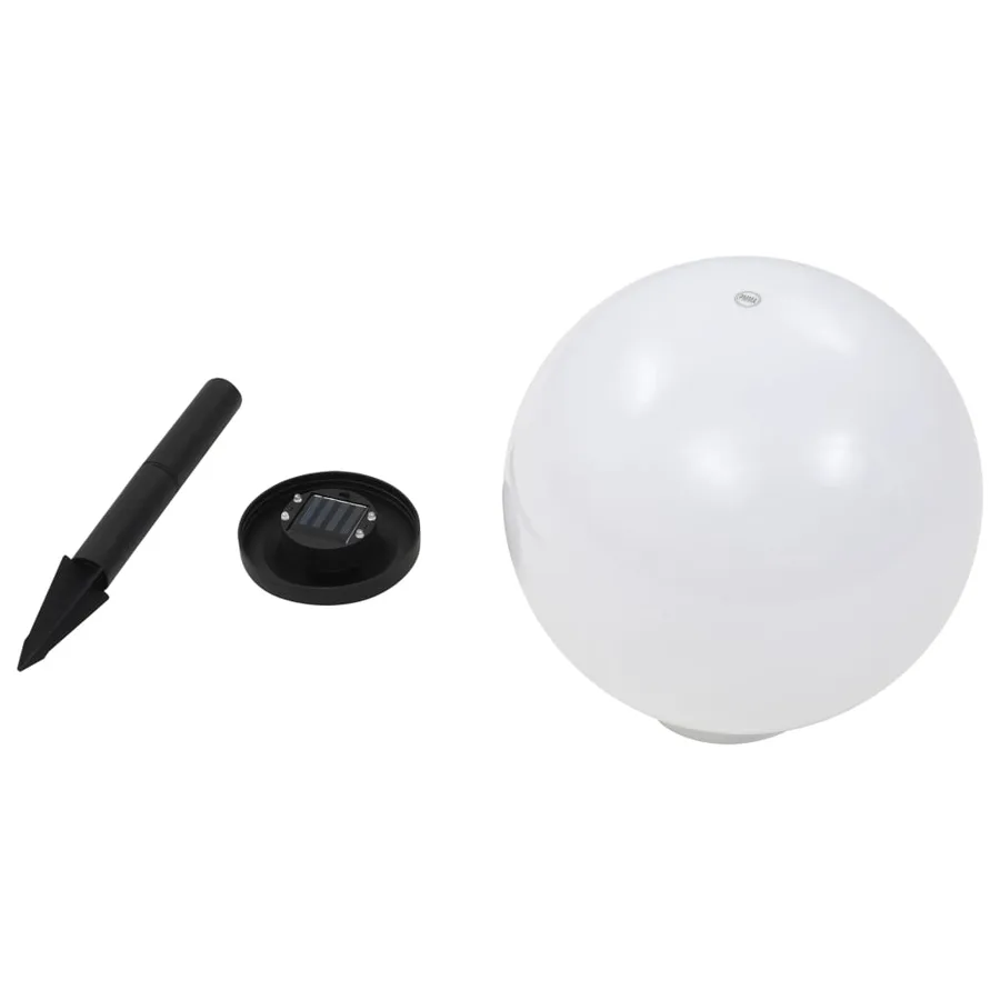 Lampe LED sphérique solaire d'extérieur 2 pcs 30 cm RVB - 6