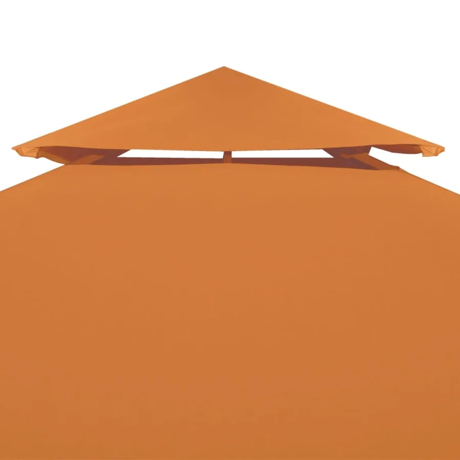 Recouvrement de remplacement d'auvent 310 g/m² Orange 3x4 m - 3