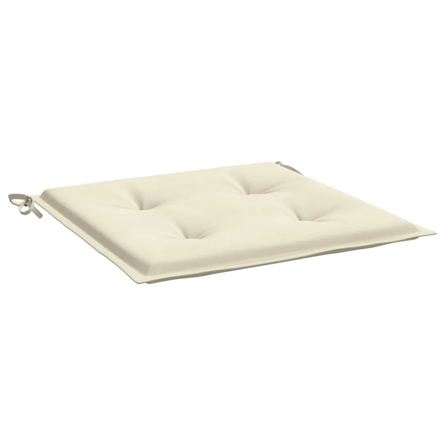 Coussins de chaise jardin lot de 4 crème 50x50x4cm tissu oxford - 5