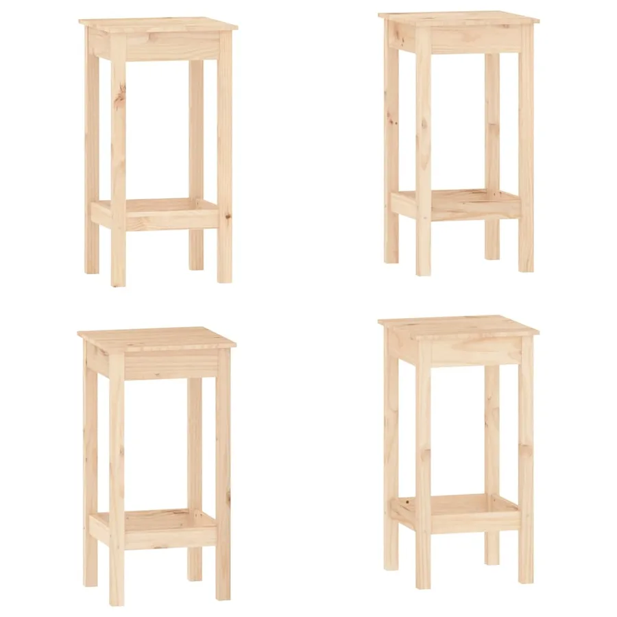 Ensemble de bar 5 pcs Bois de pin massif - 5