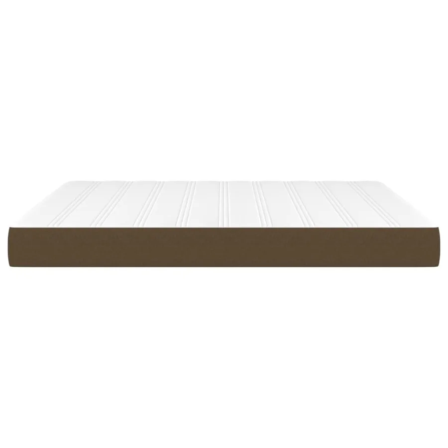 Matelas de lit à ressorts ensachés fermeté moyenne Marron foncé 160x200x20 cm - 4