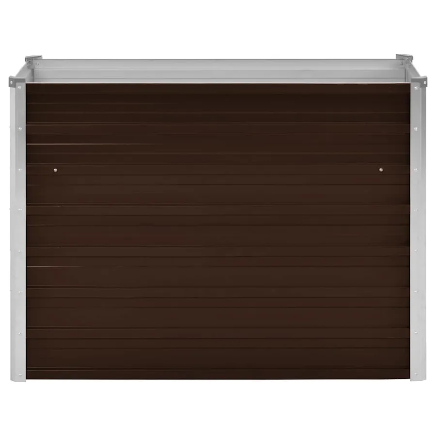 Lit surélevé de jardin Marron 100x40x77 cm Acier galvanisé - 4