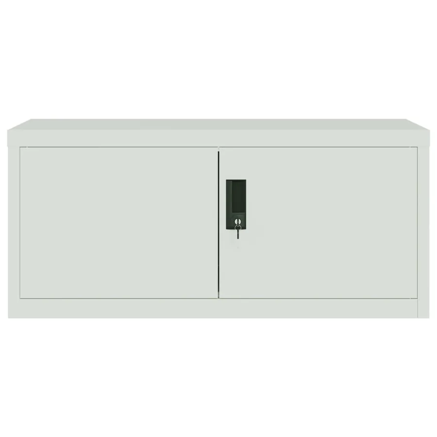 Classeur gris clair 90x40x40 cm acier - 3