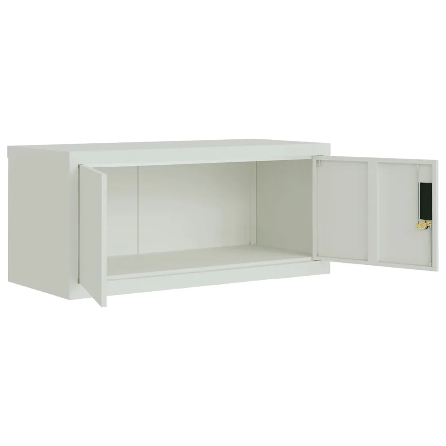 Classeur gris clair 90x40x40 cm acier - 4
