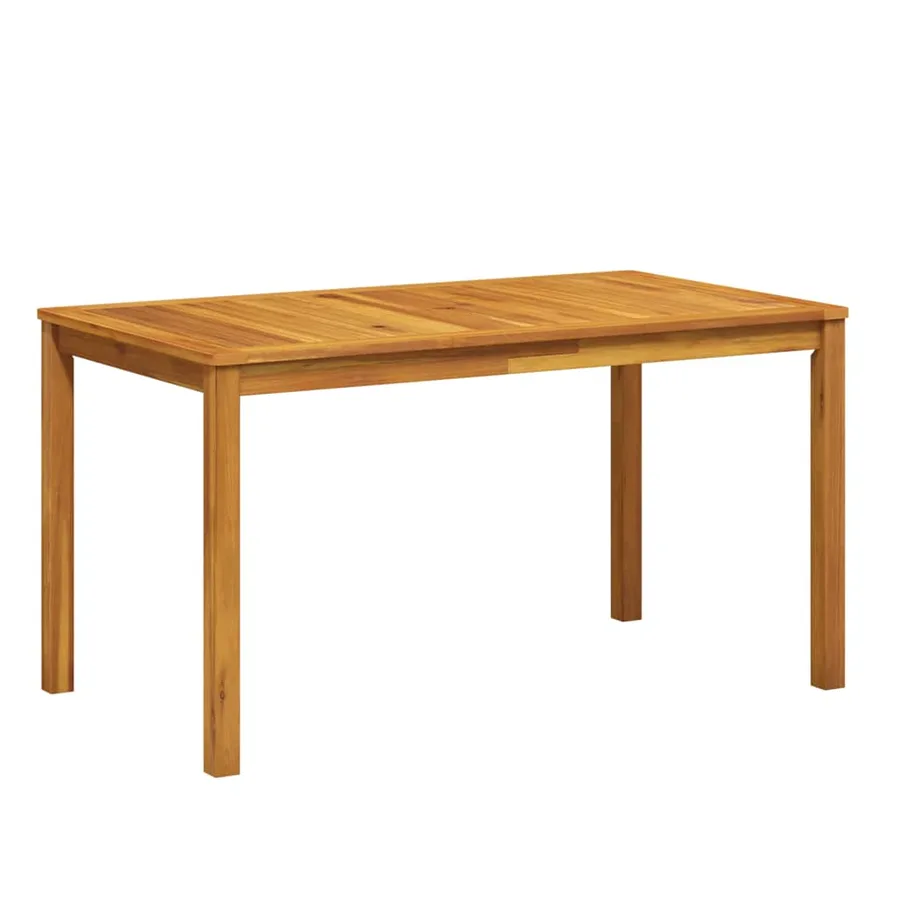Table de jardin 140x80x74 cm Bois d'acacia massif - 2