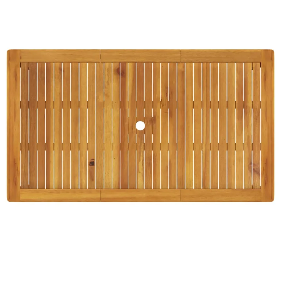 Table de jardin 140x80x74 cm Bois d'acacia massif - 5