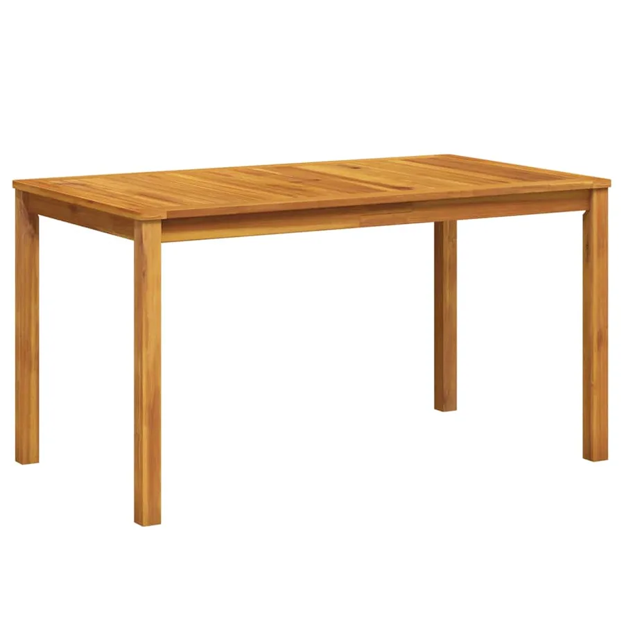 Table de jardin 140x80x74 cm Bois d'acacia massif - 6