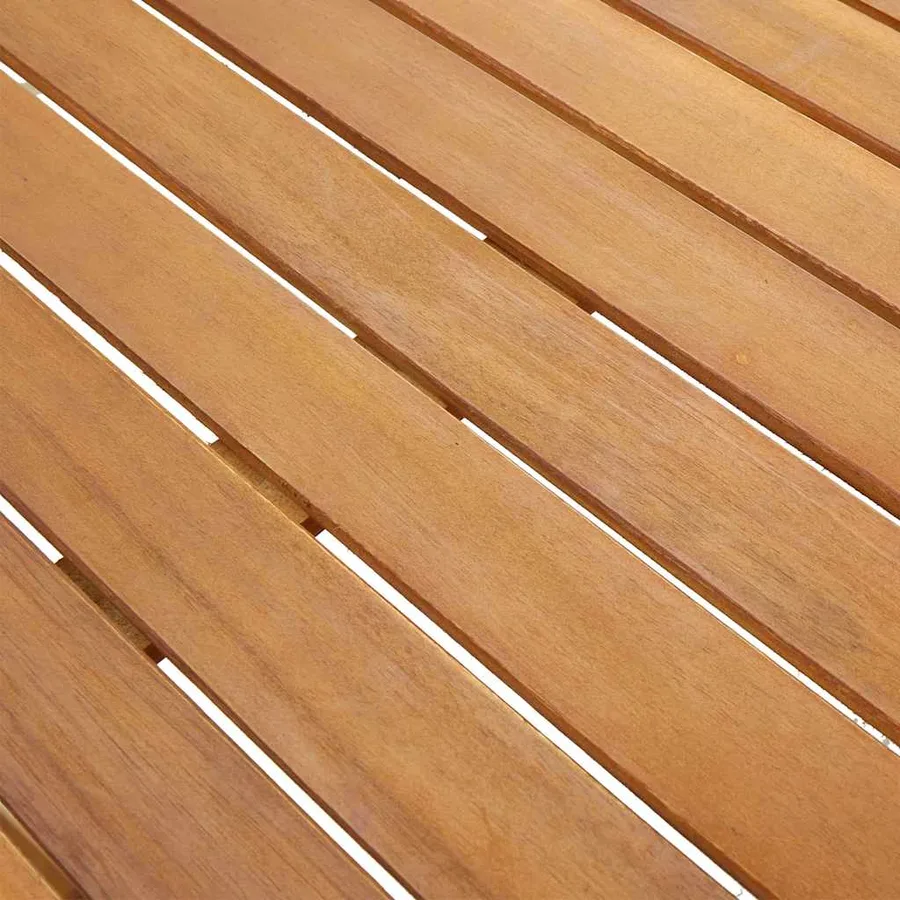 Table de jardin 140x80x74 cm Bois d'acacia massif - 8