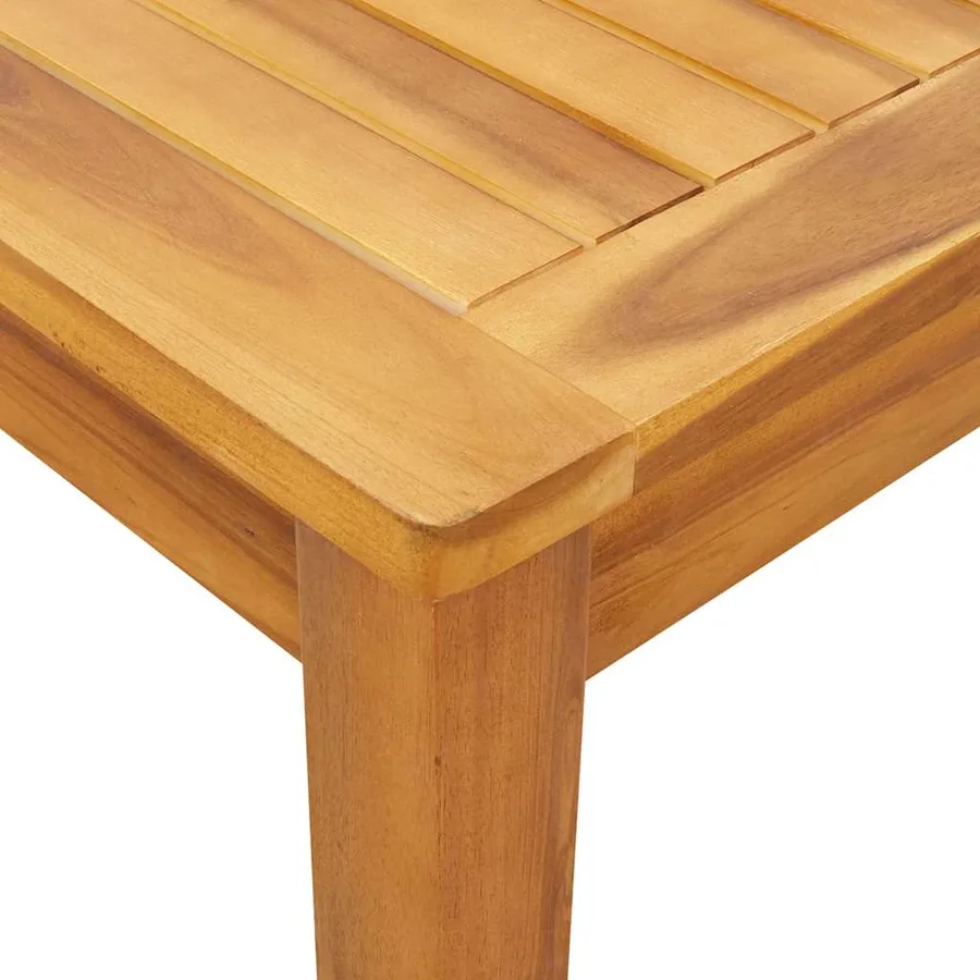 Table de jardin 140x80x74 cm Bois d'acacia massif - 9