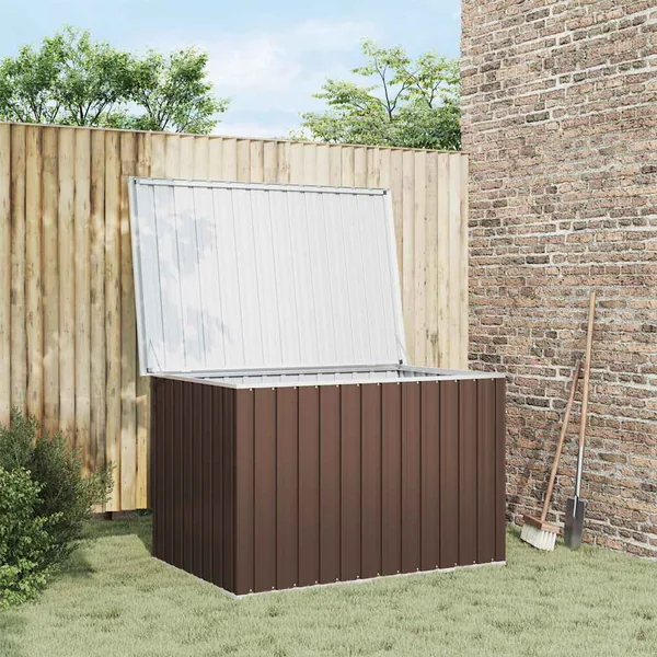 Boîte de rangement de jardin Marron 149x99x93 cm