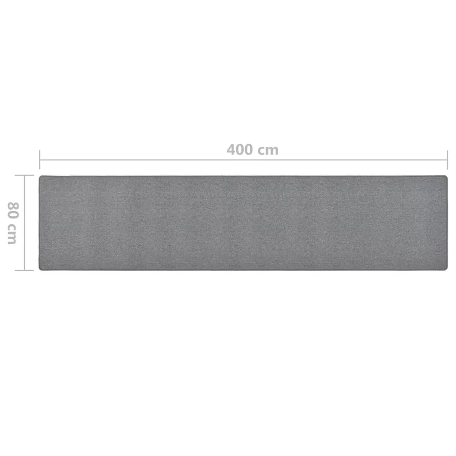 Tapis de couloir Gris foncé 80x400 cm - 7