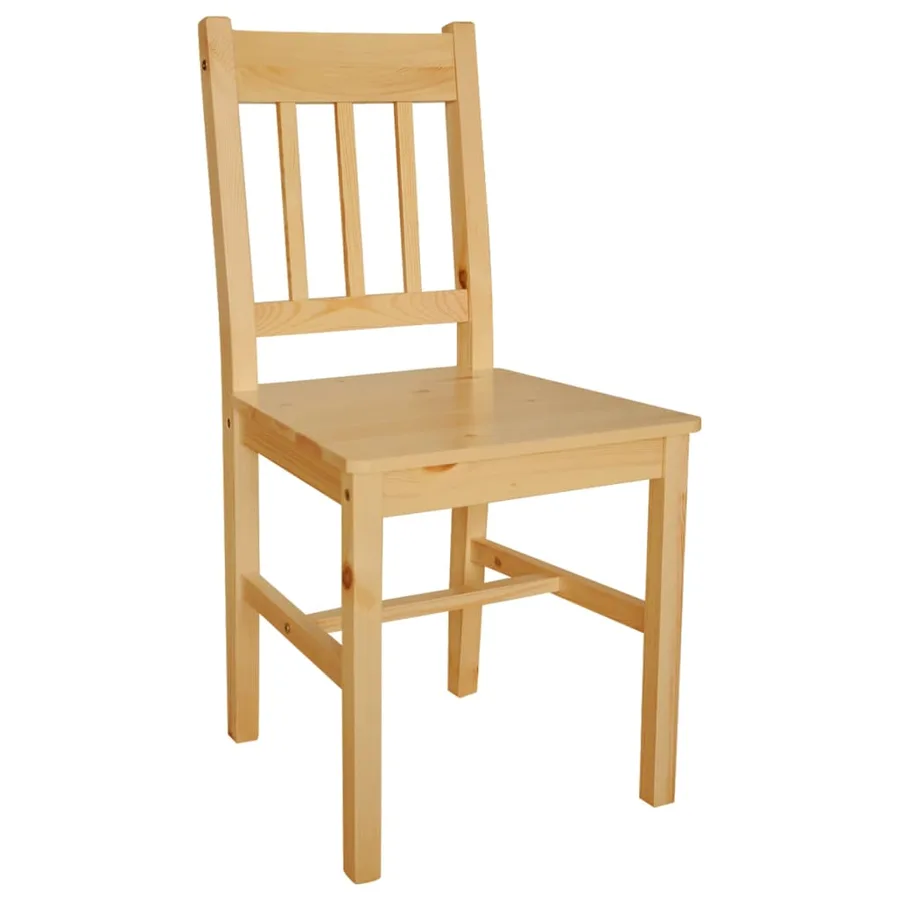 Chaises à manger lot de 2 bois de pin - 3