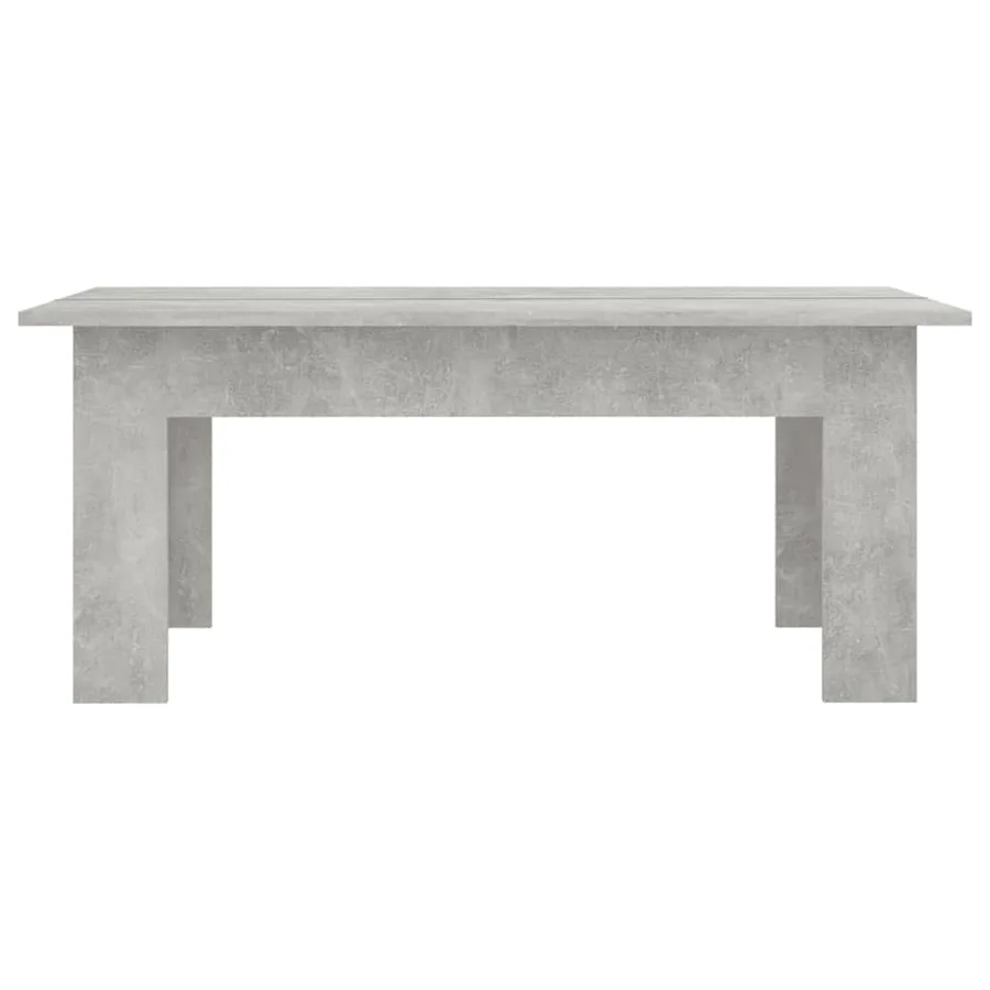 Table basse Gris béton 100x60x42 cm Bois d’ingénierie - 4