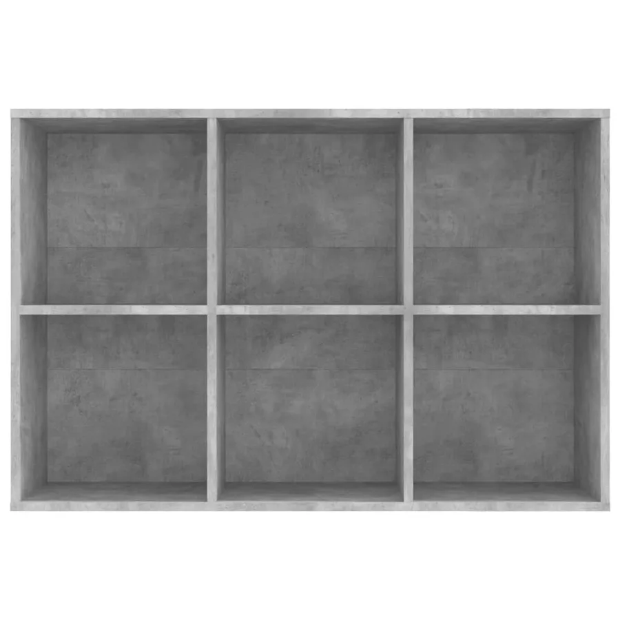 Bibliothèque/Buffet gris béton 66x30x98 cm bois d'ingénierie - 10