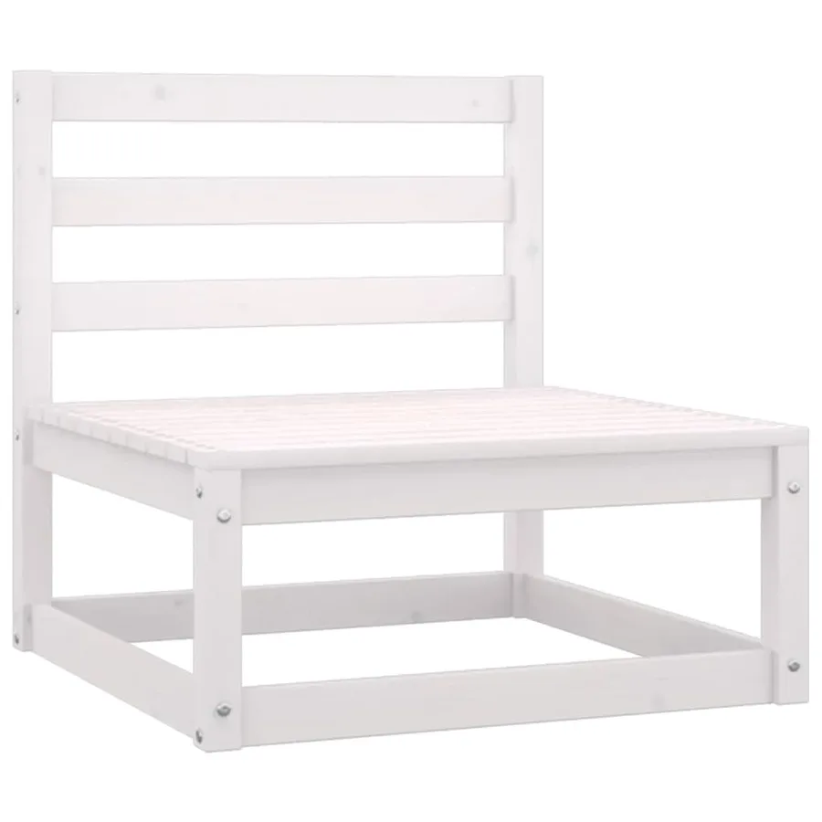 Salon de jardin 7 pcs avec coussins Bois de pin massif - 5