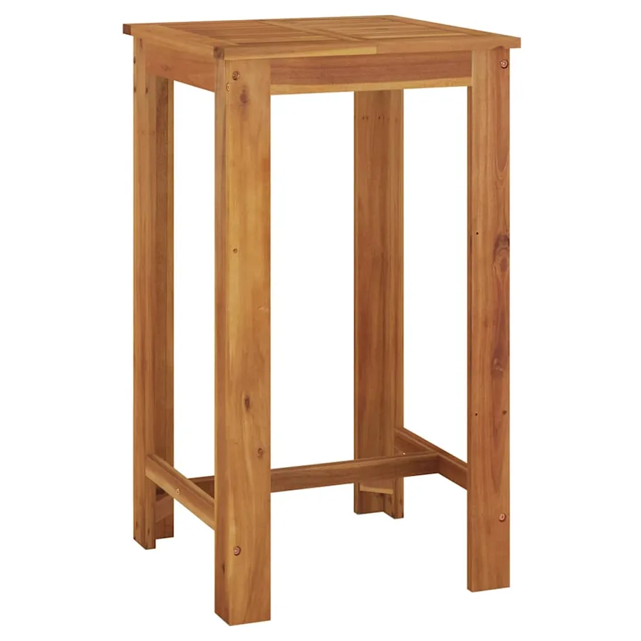 Table de bar de jardin 60x60x105 cm Bois d'acacia solide - 2