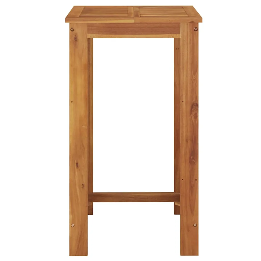 Table de bar de jardin 60x60x105 cm Bois d'acacia solide - 3