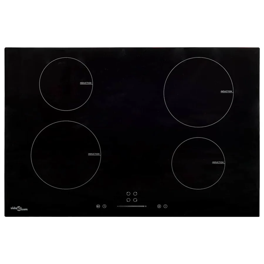 Plaque de cuisson à induction 4 brûleurs Verre 77 cm 7000 W