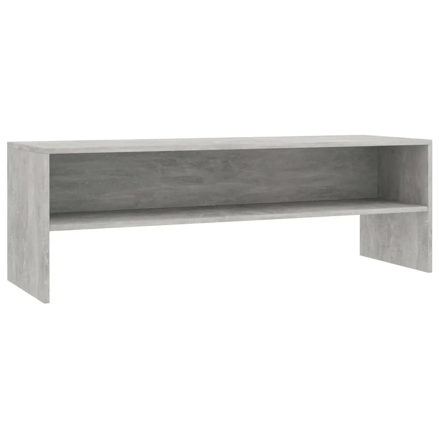 Meuble TV Gris béton 120x40x40 cm Bois d'ingénierie - 2