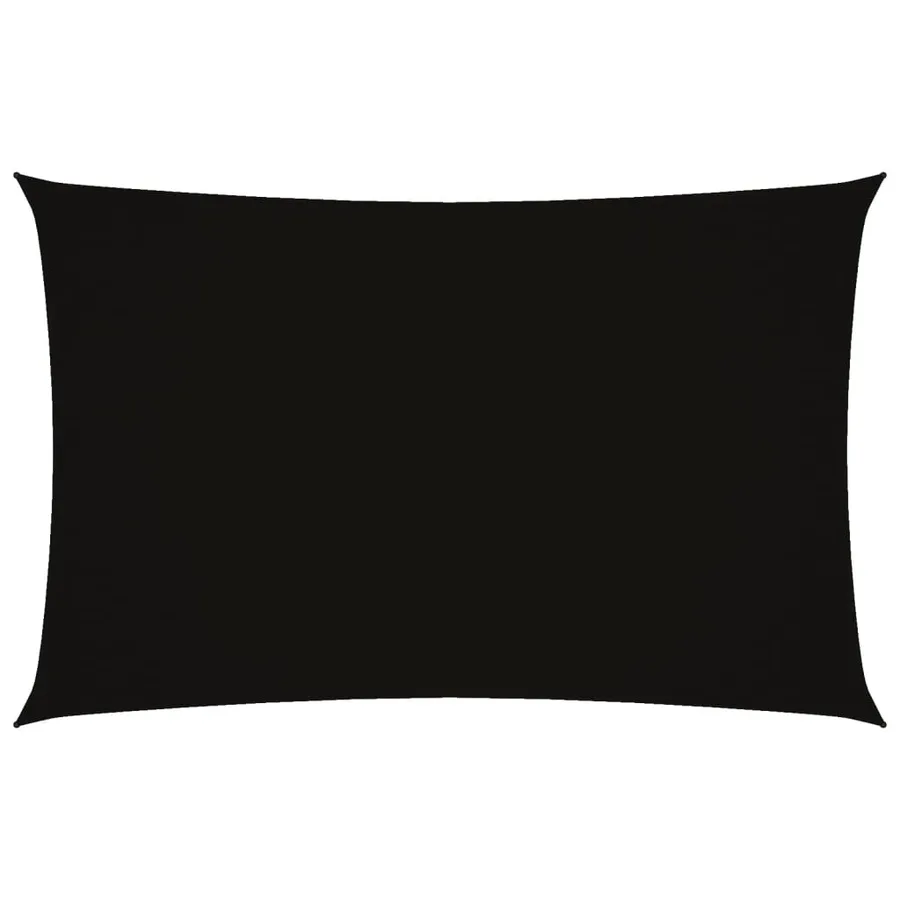Voile de parasol tissu oxford rectangulaire 2x4,5 m noir - 2