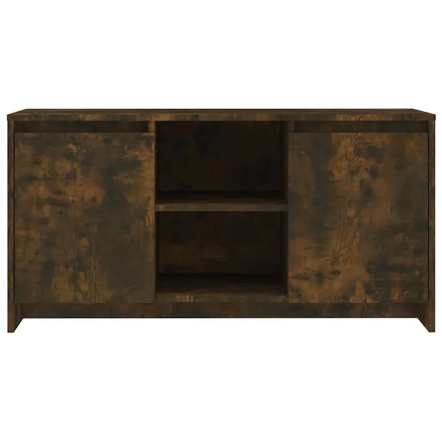 Meuble TV Chêne fumé 102x37,5x52,5 cm Bois d'ingénierie - 3