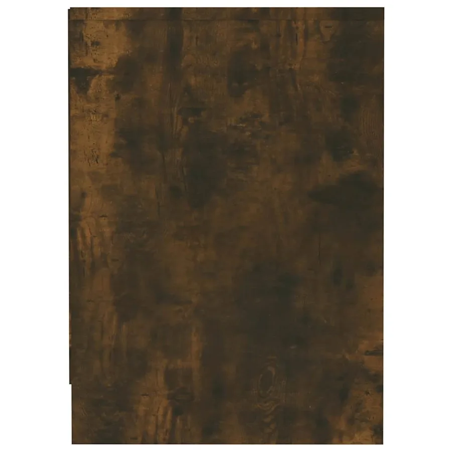 Meuble TV Chêne fumé 102x37,5x52,5 cm Bois d'ingénierie - 4