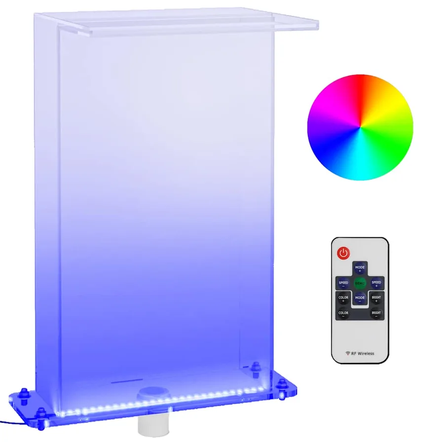 Fontaine de piscine avec LED RVB Acrylique 51 cm - 2