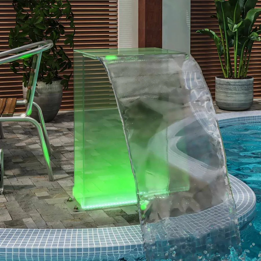 Fontaine de piscine avec LED RVB Acrylique 51 cm - 4
