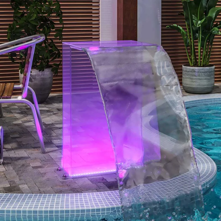 Fontaine de piscine avec LED RVB Acrylique 51 cm - 5