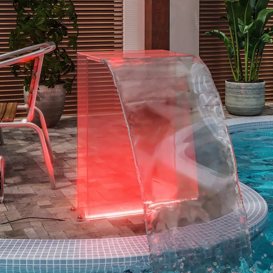 Fontaine de piscine avec LED RVB Acrylique 51 cm - 6