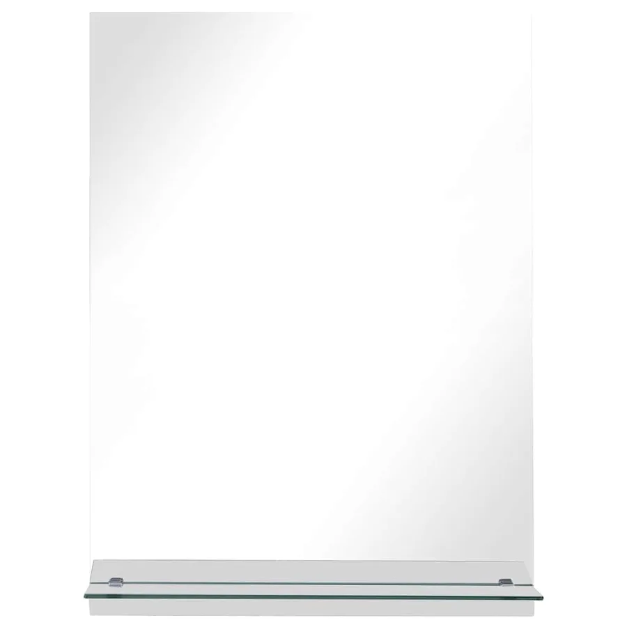 Miroir mural avec étagère 50x70 cm Verre trempé - 3