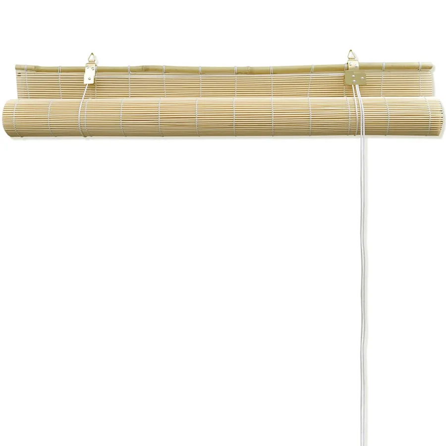 Store roulant en bambou 150x160 cm Naturel - 4