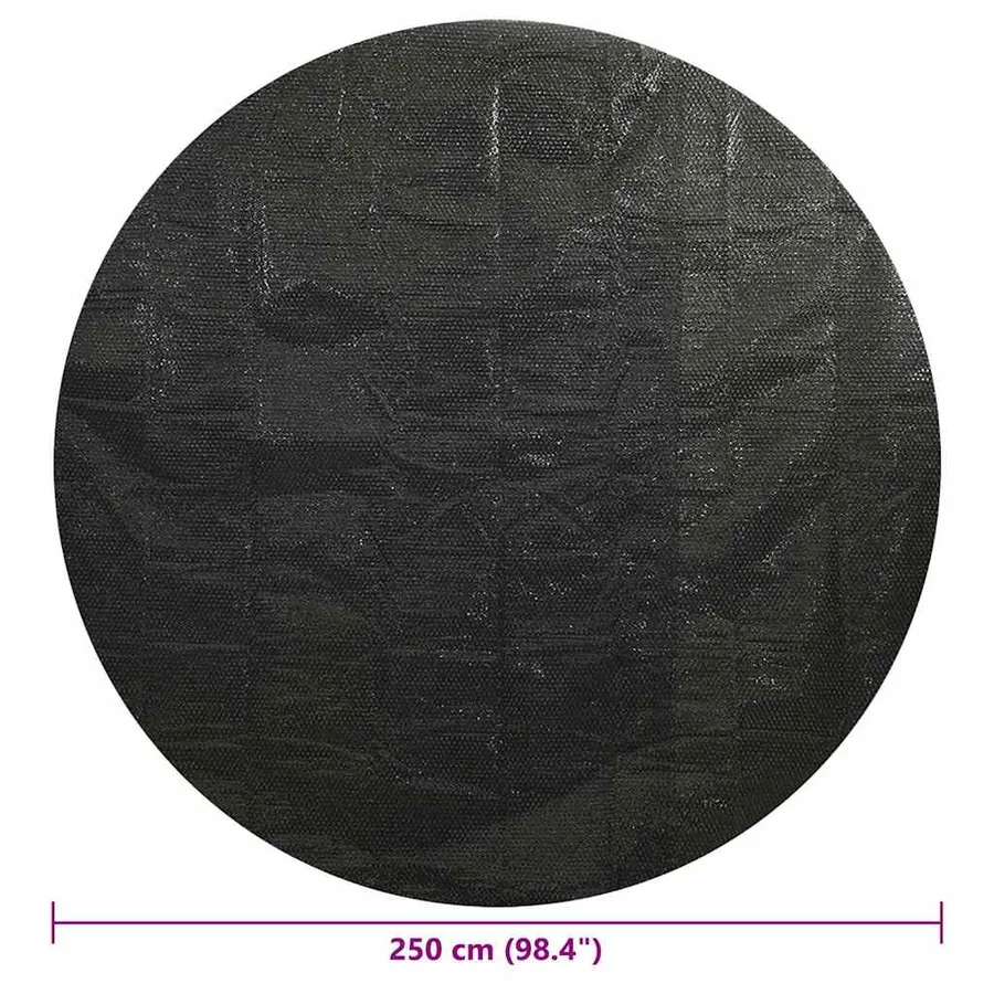 Couverture de piscine Noir 250 cm PE - 7