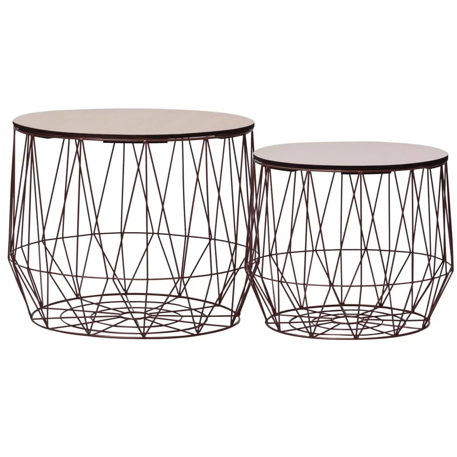 Tables basses 2 pcs cuivre - 2