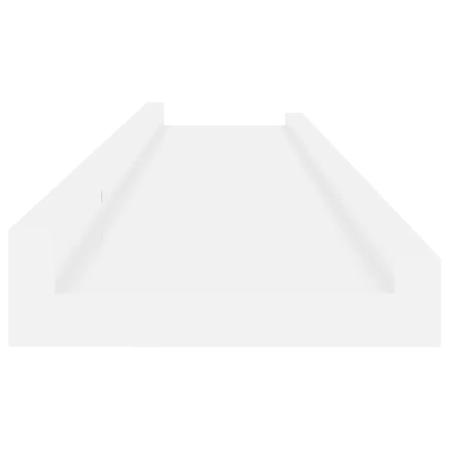 Étagères murales 2 pcs Blanc brillant 80x9x3 cm - 6