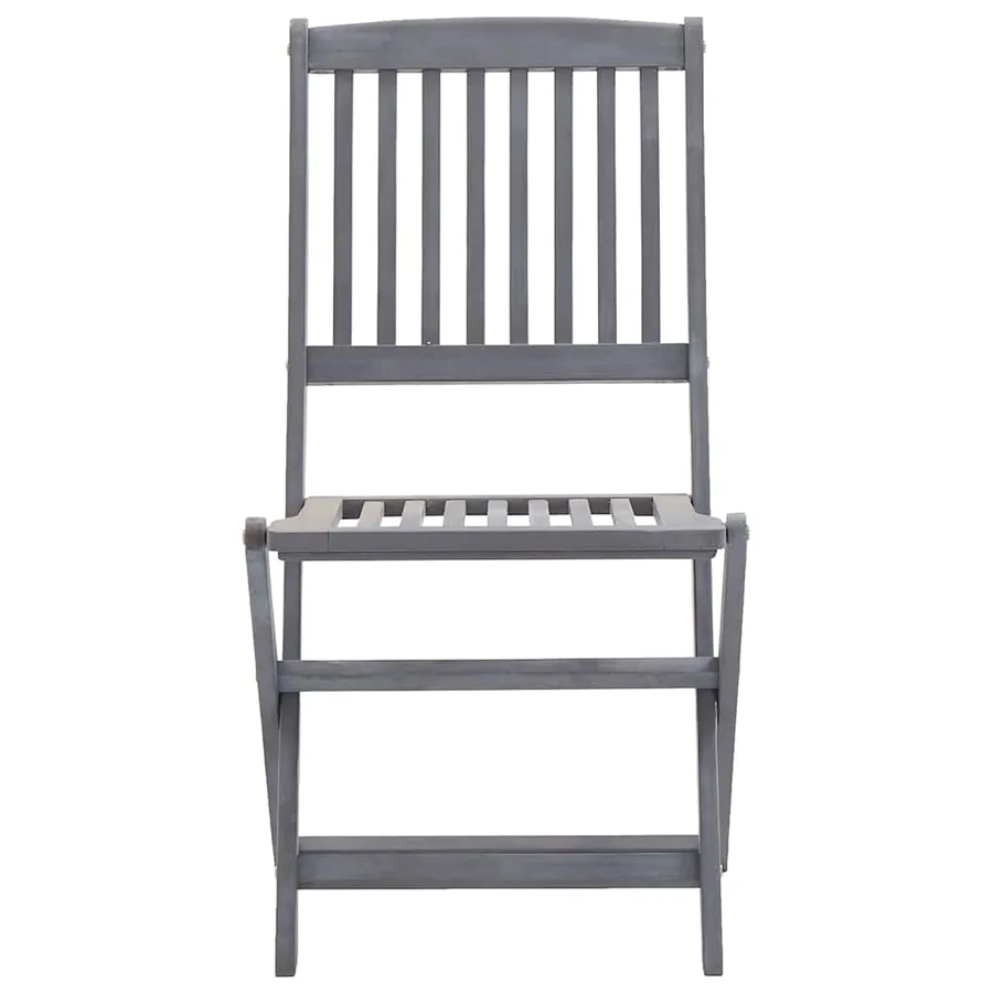 Chaises pliables d'extérieur lot de 4 et coussins Bois d'acacia - 10
