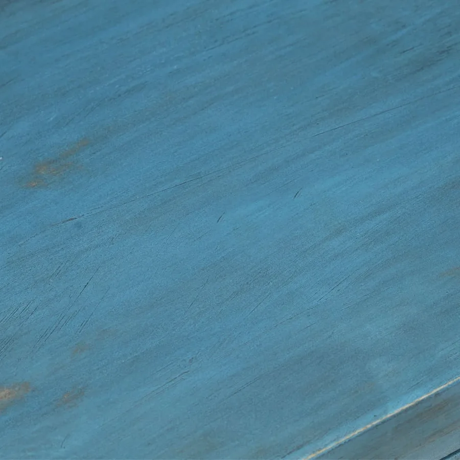 Table de chevet Bois de manguier massif 40x30x50 cm Bleu - 11