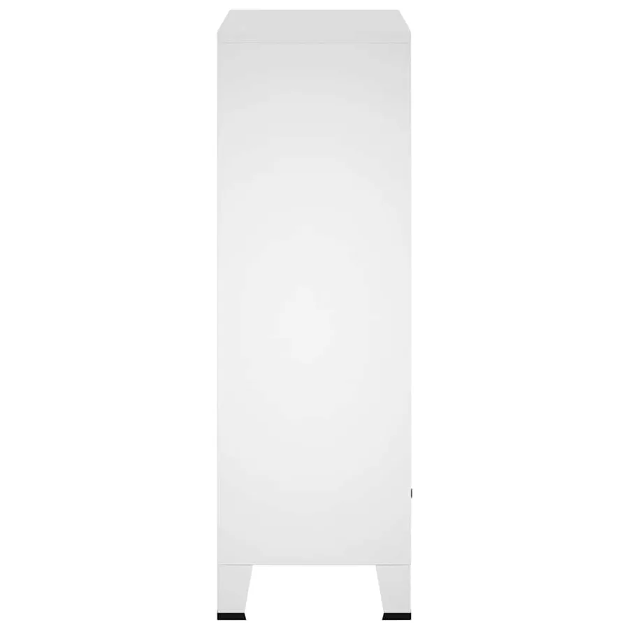 Garde-robe industrielle Blanc 67x35x107 cm Acier - 5