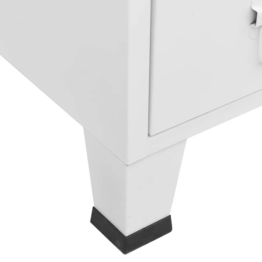 Garde-robe industrielle Blanc 67x35x107 cm Acier - 7