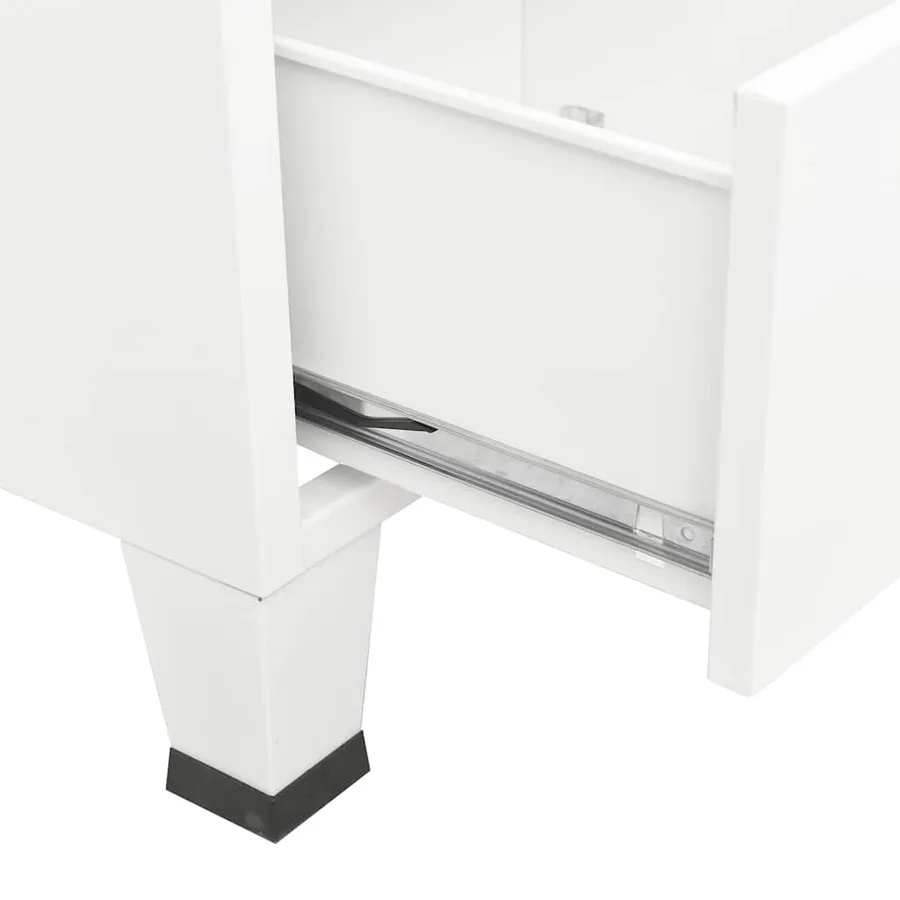 Garde-robe industrielle Blanc 67x35x107 cm Acier - 8