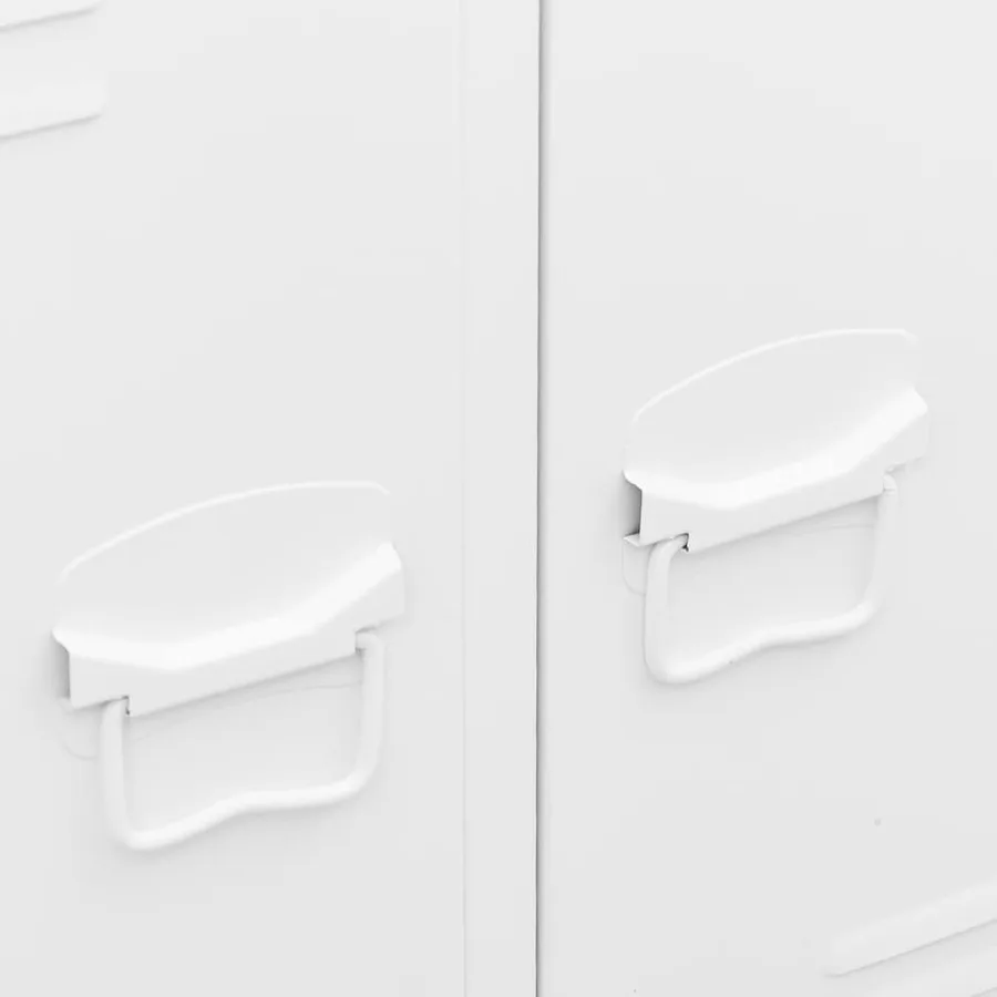 Garde-robe industrielle Blanc 67x35x107 cm Acier - 9
