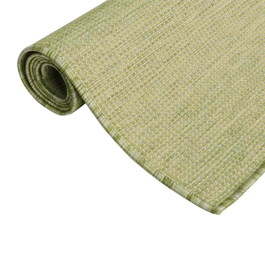 Tapis à tissage plat d'extérieur 160x230 cm Vert - 3