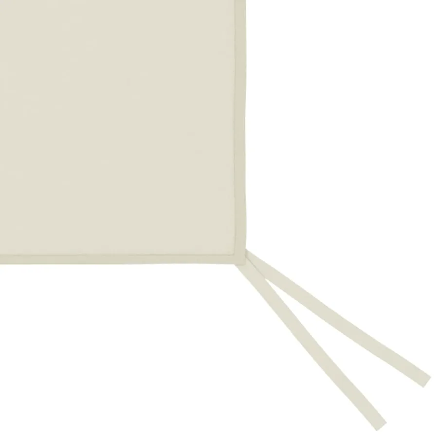 Paroi latérale de belvédère avec fenêtres 6x2 m Crème - 3