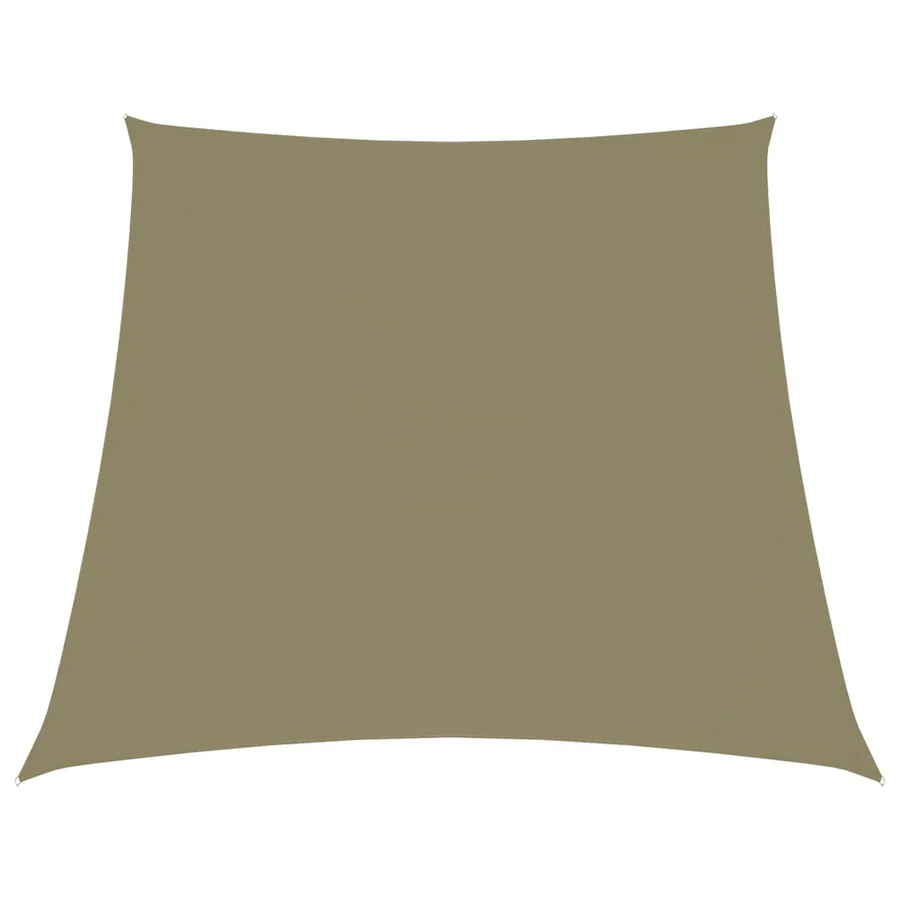 Voile de parasol Tissu Oxford trapèze 2/4x3 m Beige