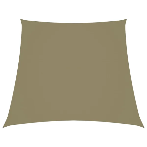Voile de parasol Tissu Oxford trapèze 2/4x3 m Beige