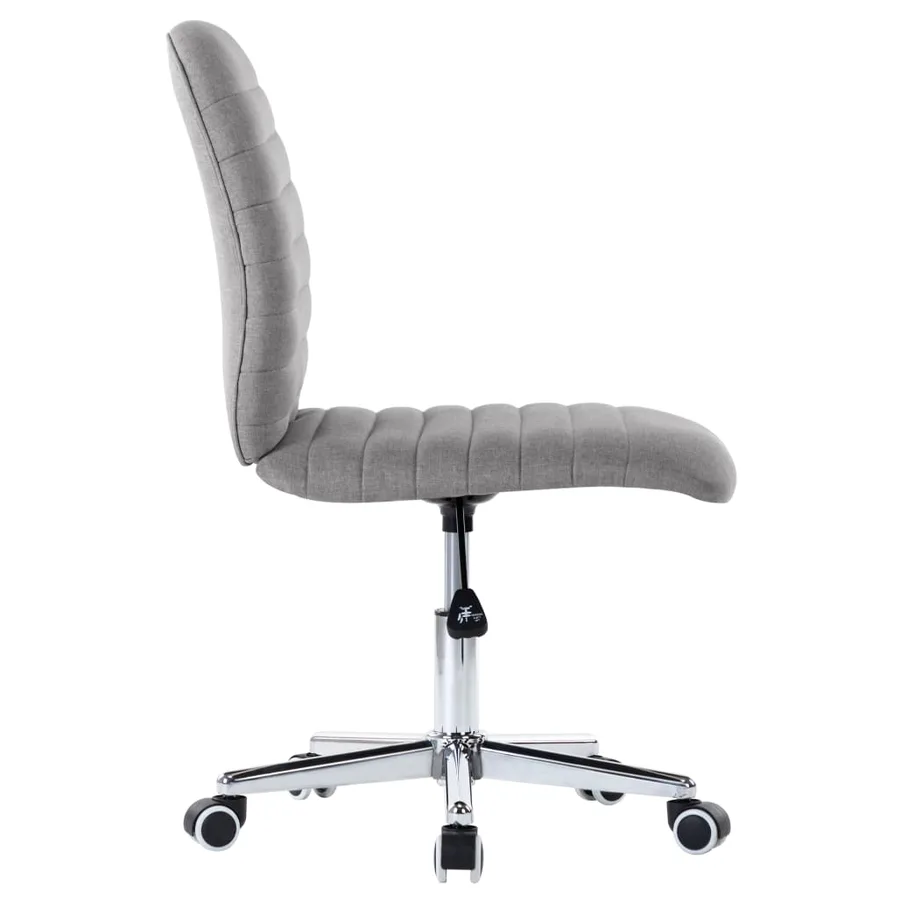 Chaises à manger lot de 6 gris clair tissu - 5
