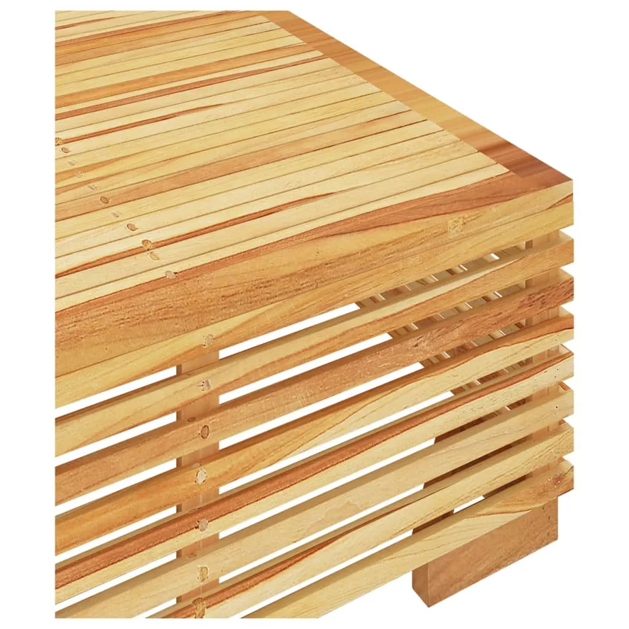Table basse de jardin 69,5x69,5x31 cm Bois massif de teck - 5